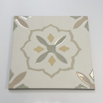 LLEVANT TAUPE CROSS 22,3x22,3 kafle ze wzorem retro