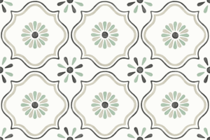 Płytki ceramiczne wzór marokański - Harmony TANGER SAND FLOWER 12,3x12,3