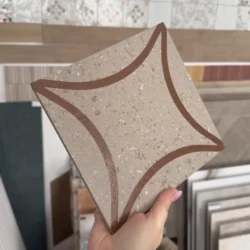 Płytki lastryko ze wzorem geometrycznym Marca Corona Terrasale ASTRO SABBIA 20X20 K252