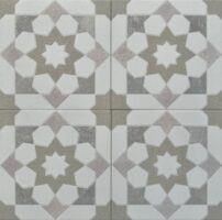 Płytki we wzory geometryczne - Harmony Doha Taupe Star SP 22,3x22,3cm