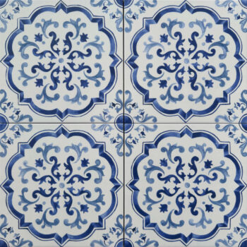 Harmony Mestral Rosette 22,3x22,3 - Płytki wzór niebieski
