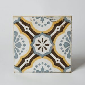 Płytki wzór - Peronda Harmony Lenos Tracia 22,3x22,3 cm. Hiszpańskie płytki ceramiczne w kolorowe wzory w starym stylu do stosowania w salonie lub kuchni