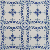 Harmony MESTRAL GARDEN 22,3x22,3 Płytki z niebieskim wzorem