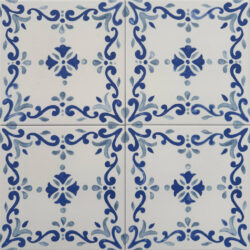 Harmony MESTRAL GARDEN 22,3x22,3 Płytki z niebieskim wzorem