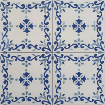 Harmony MESTRAL GARDEN 22,3x22,3 Płytki z niebieskim wzorem