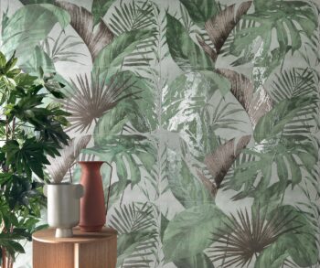 Glazura z motywem roślinnym Marca Corona Mirabilia Wild Foliage 50x120
