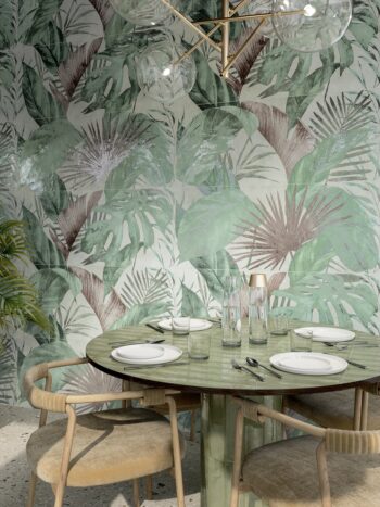 Kafelki ścienne z motywem liści Marca Corona Mirabilia Wild Foliage 50x120
