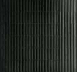 Włoskie pytki 3d czarne ścienne błyszczące Marca Corona Miniature Rima Tartufo 6x24 K048