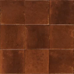 Płytki kwadratowe brązowe błyszczące Marazzi Lume Caramel 10x10 MQ7Z. Styl retro, vintage.