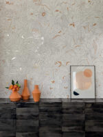 Płytki na ścianę z motywem roślinnym Marca Corona Mirabilia Coral Jungle 50x120