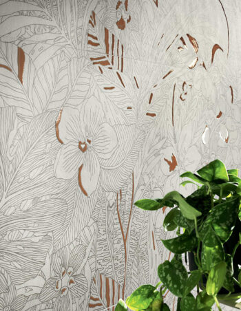 Płytki ścienne z motywem roślinnym Marca Corona Mirabilia Coral Jungle 50x120